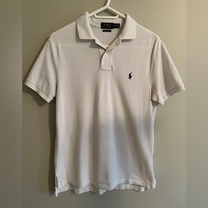 Ralph Lauren Polo Cream Stretch Mesh Top